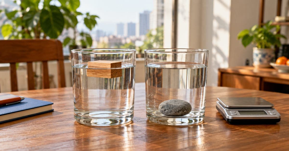 Khối lượng riêng và áp suất (KHTN 8): công thức, lực đẩy Archimedes và bài tập