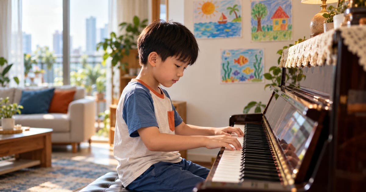 Lợi ích học Piano với sự phát triển tư duy sáng tạo của trẻ
